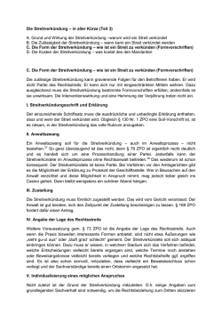 in aller K&uuml;rze (Teil 3)