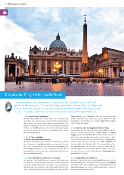 Pilgerreisen: Rom (Klassische Pilgerreise)