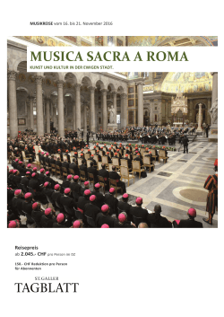 St. Galler TB Rom Musica Sacra (vorläufiges Progr.)