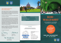rom- wallfahrt - Courtial Reisen