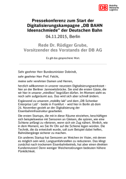 DB BAHN Ideenschmiede