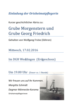 Grube Morgenstern und Grube Georg Friedrich