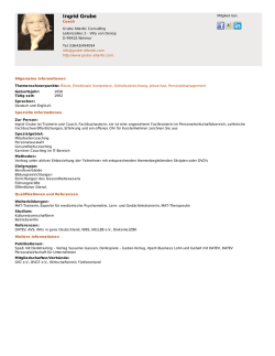 Ingrid Grube - WeiterbildungsProfis