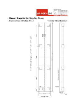 Waagen-Grube für 18m Unterflur-Waage