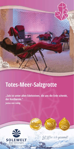 Faltblatt Totes-Meer-Salzgrotte - SOLEWELT