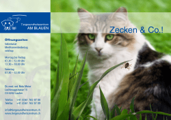 Öffnungszeiten - Tiergesundheitszentrum