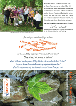 Flyer Cursillo München