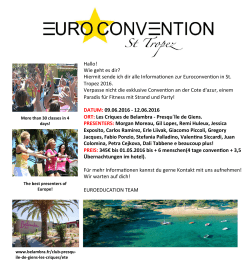 Hiermit sende ich dir alle Informa onen zur Euroconven