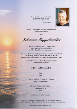 Johanna Kappelm&uuml;ller, St. P&ouml;lten, 17.01.2016