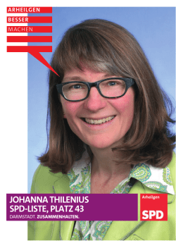 Johanna Thilenius - SPD