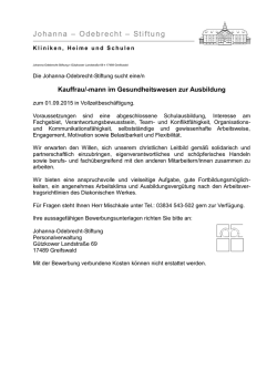Johanna &ndash; Odebrecht &ndash; Stiftung