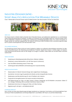 industrie-designer (m/w) - sport analytics
