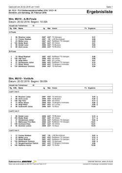 Int. VLV - TLV Hallenmeisterschaften U14 / U12 + Kids Cup