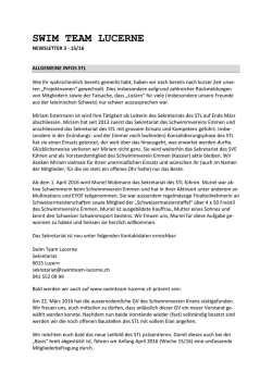 swim team lucerne - Schwimmverein Kriens