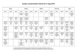 Kursplan „tanzland-studios“ Rostock ab 31. August 2015