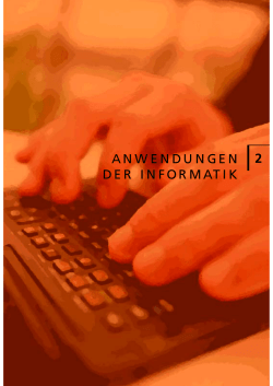 ANWENDUNGEN DER INFORMATIK 2