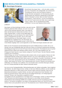 eine revolution der schlaganfall-therapie