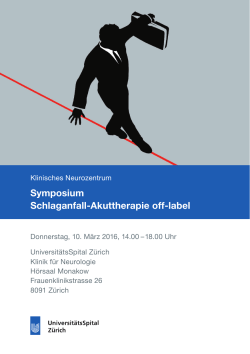 Symposium Schlaganfall-Akuttherapie off-label