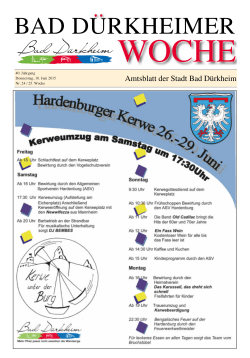 Amtsblatt 25. KW - 18.06.2015