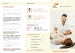 Hernienzentrum Pers&ouml;nlich, sensibel und kompetent &ndash; Ihre