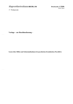 Drucksache 17/2696 - Abgeordnetenhaus von Berlin