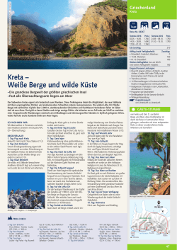 Kreta – Weiße Berge und wilde Küste