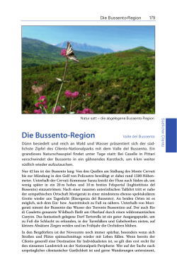 Die Bussento-Region - Michael Müller Verlag