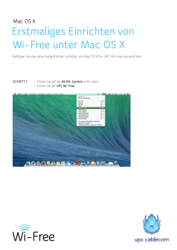 Erstmaliges Einrichten von Wi-Free unter Mac OS X