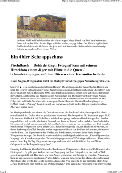 Ein &uuml;bler Schnappschuss