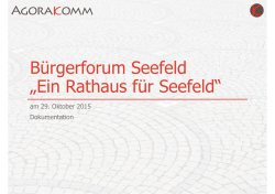 Dokumentation B&uuml;rgerforum