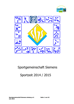 Sportzeit 2014/2015 - SGS-Foto