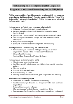 Information zur Vorbereitung ()