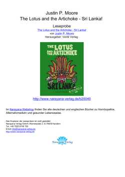 Justin P. Moore The Lotus and the Artichoke - Sri