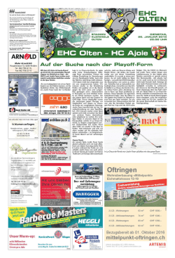 Dienstag, 26. Januar 2016