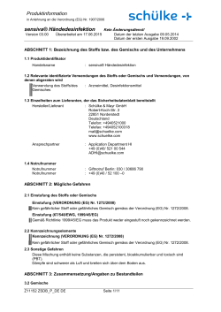 Sicherheitsdatenblatt