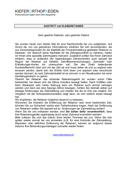 Infoblatt Klebetrainer
