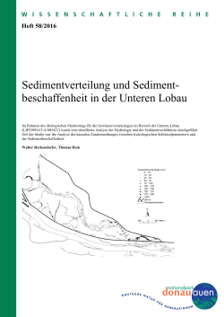 Sedimentverteilung und Sediment- beschaffenheit in der Unteren