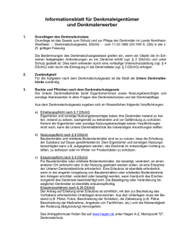 Infoblatt f&uuml;r Eigent&uuml;mer