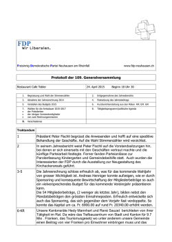 GV 2015 - FDP Neuhausen