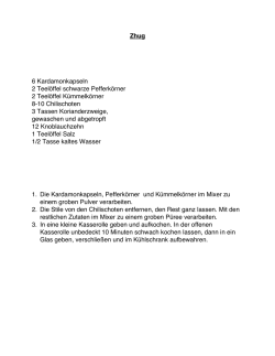 Zhug 6 Kardamonkapseln 2 Teelöffel schwarze