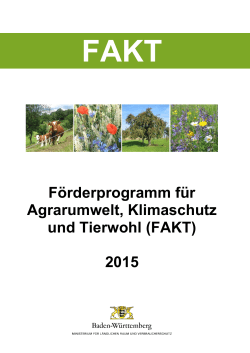 Förderprogramm für Agrarumwelt, Klimaschutz und Tierwohl (FAKT