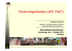 Fördermöglichkeiten AFP FAKT Hansjörg Schrade