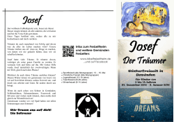 Josef Der Träumer - Bibelfreizeitheim Gemünden