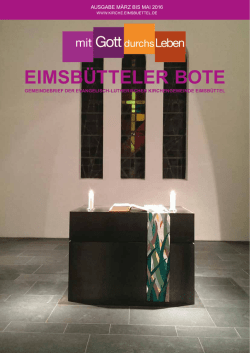 eimsb&uuml;tteler bote - Kirchengemeinde Eimsb&uuml;ttel