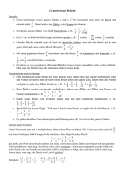 Grundwissen Brüche - feuerbachers