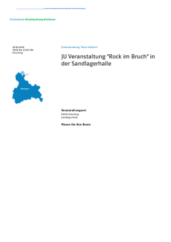 JU Veranstaltung "Rock im Bruch"