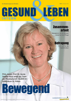 Zusammen- arbeit Befragung - NÖ Landeskliniken