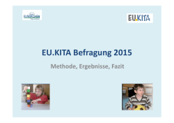 EU.KITA Befragung 2015