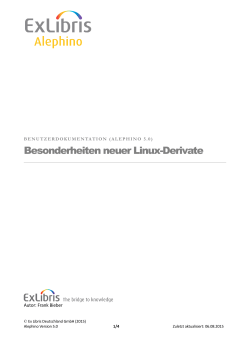 Besonderheiten neuer Linux-Derivate / 64