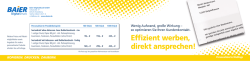 Effizient werben, direkt ansprechen!
